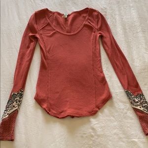 Free People Thermal in Burnt Orange